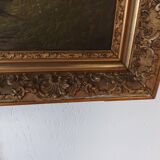 Painting under wood XIX th