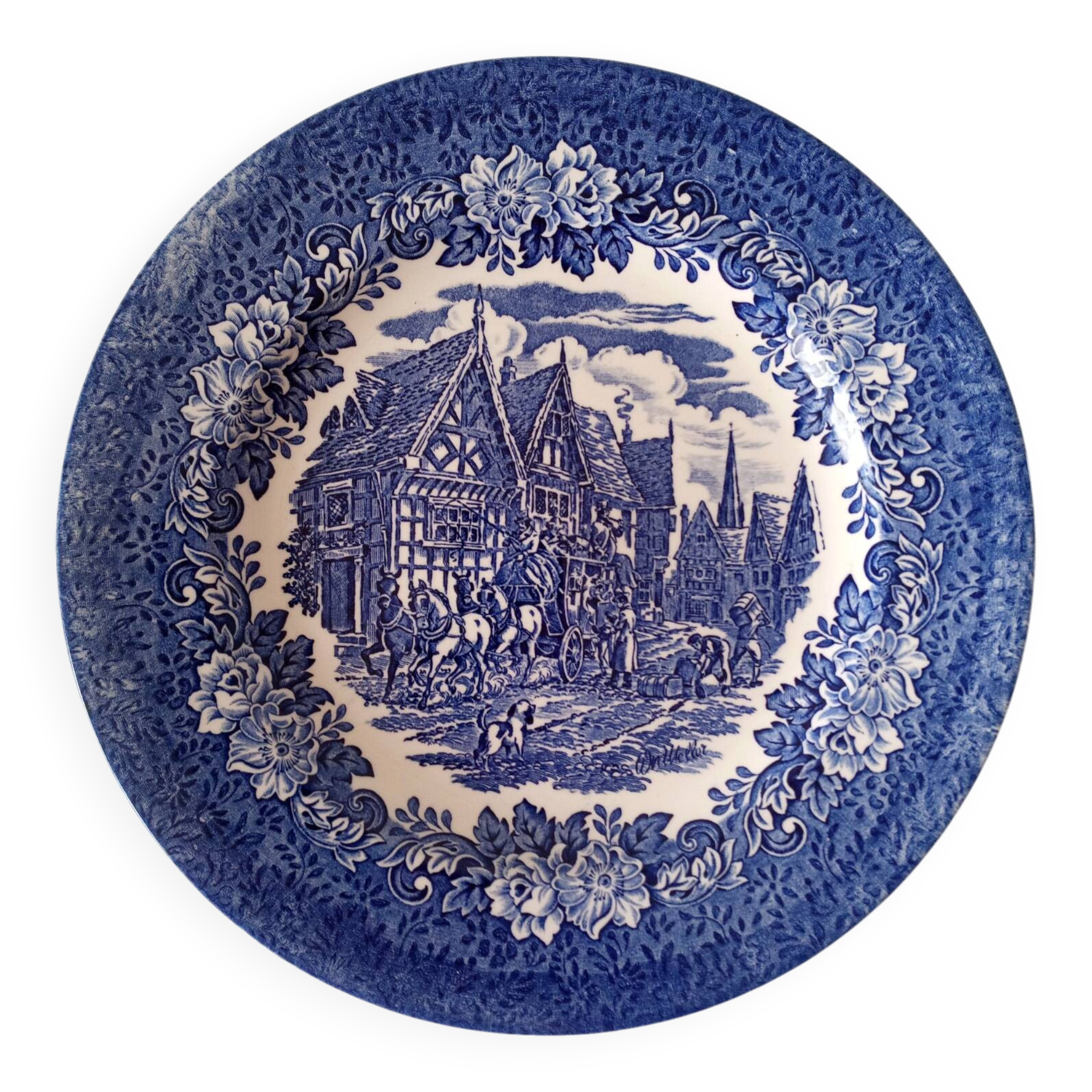 Decorative plate English ironstone