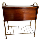 Travailleuse, meuble bar en bois