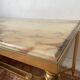 Vintage coffee table in marble and gold-tone metal