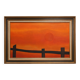 Mid-century Modern painting by Mia Duprez, Belgium, 1970