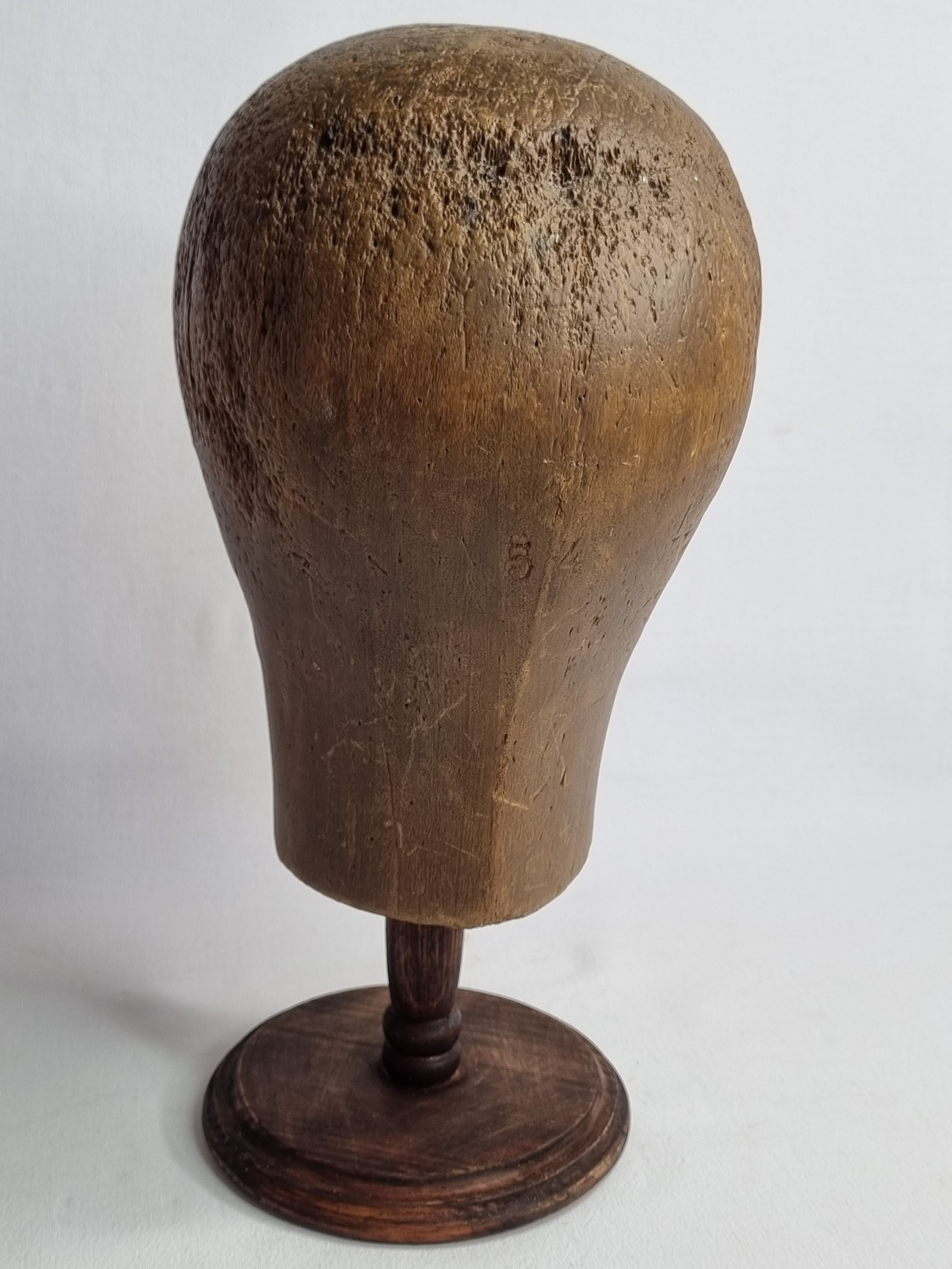 Former wooden milliner's head, 1900
