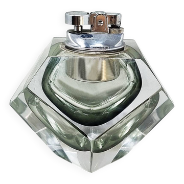 1960s Stunning Table Lighter in Murano Sommerso Glass By Flavio Poli for Se