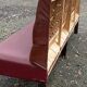 1930s bistro bench in faux leather