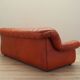 Red leather sofa, Italian design, 1970s, manufacturer: PelleRossi