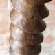 Vintage turned wooden press screw column