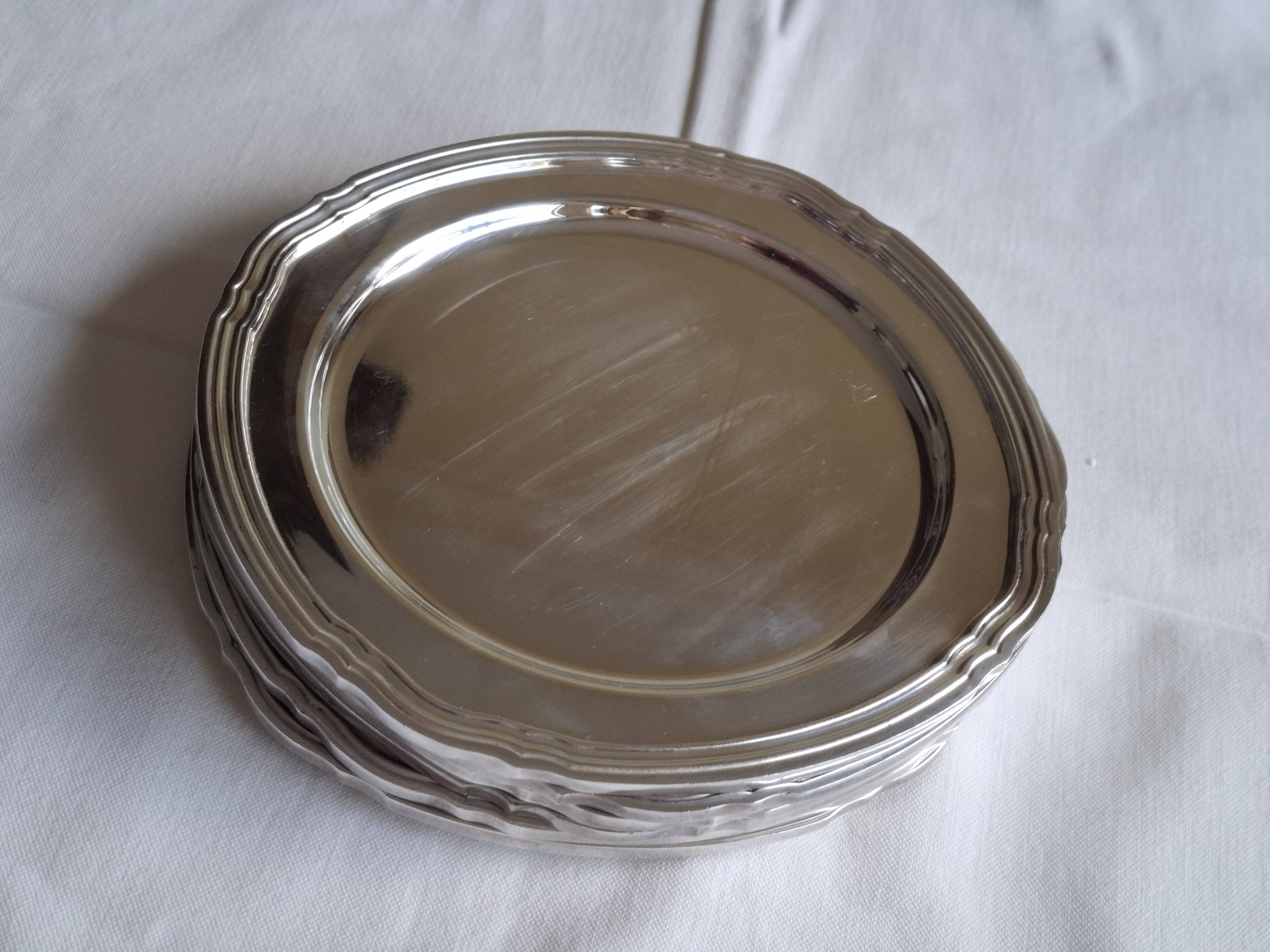 6 Christofle Gallia silver-plated bread plates
