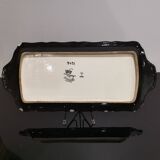 Rectangular art deco dish Longwy Pigalle 1960