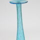 Vintage handblown blue bubble glass bottle vase
