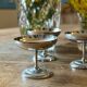 Lot de 6 coupes à dessert vintage en inox