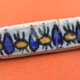 1920-1940 4 Knife holders Glazed ceramic from Nabeul, Tunisia