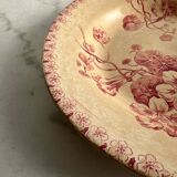 Hollow plate ironstone Gien capusine 1862