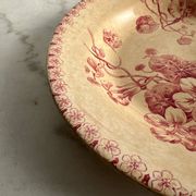 Assiette creuse terre de fer gien capusine 1862
