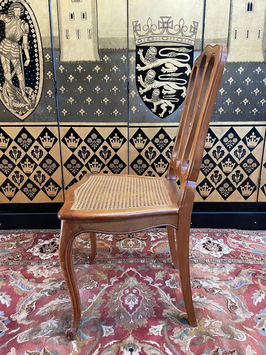 Suite of 8 Louis XV style cane chairs