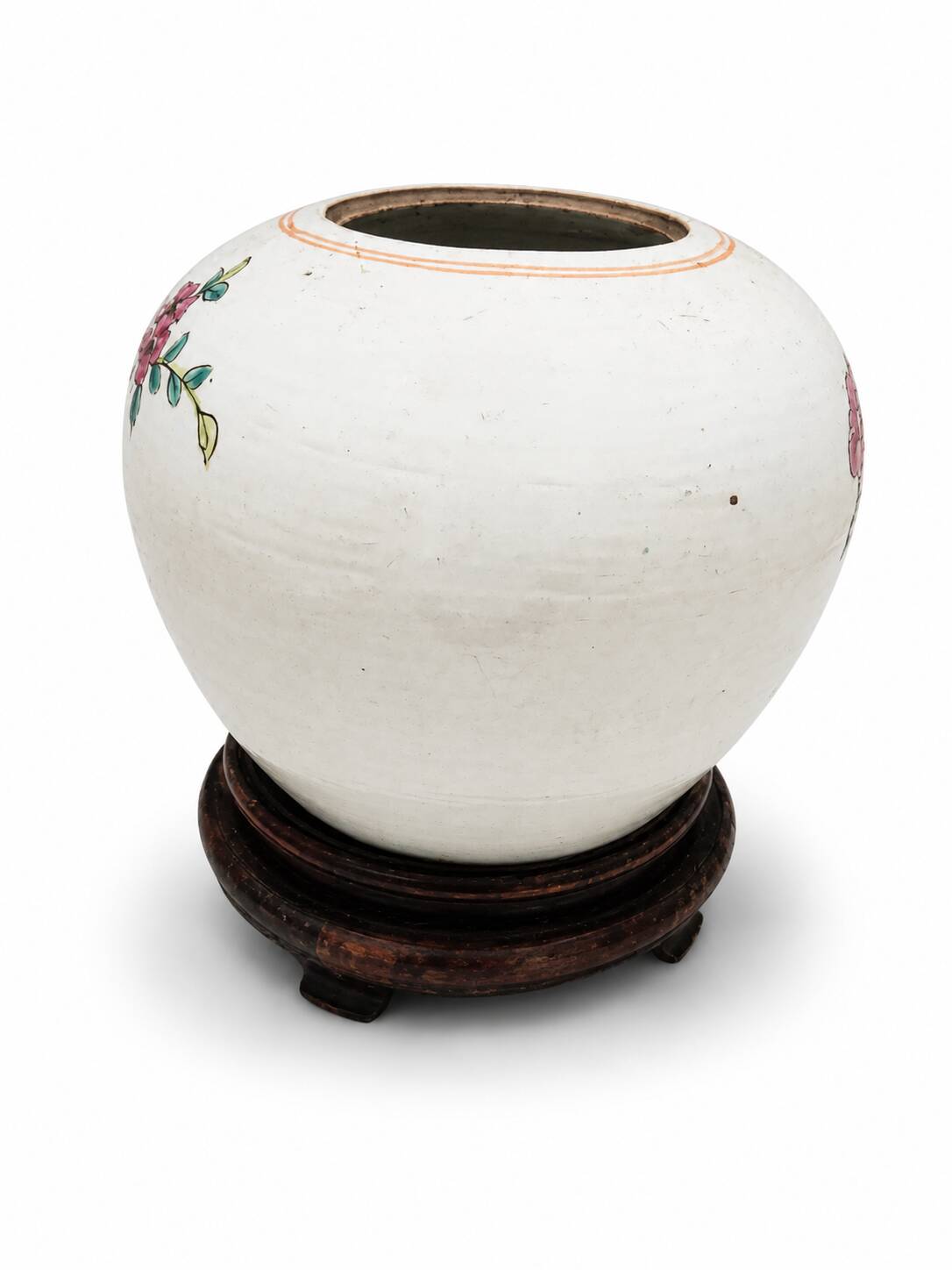 Cache-pot en porcelaine chinoise « famille rose »