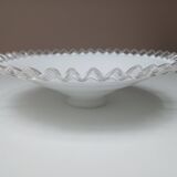 Lampshade, old in opaline and pleated glass