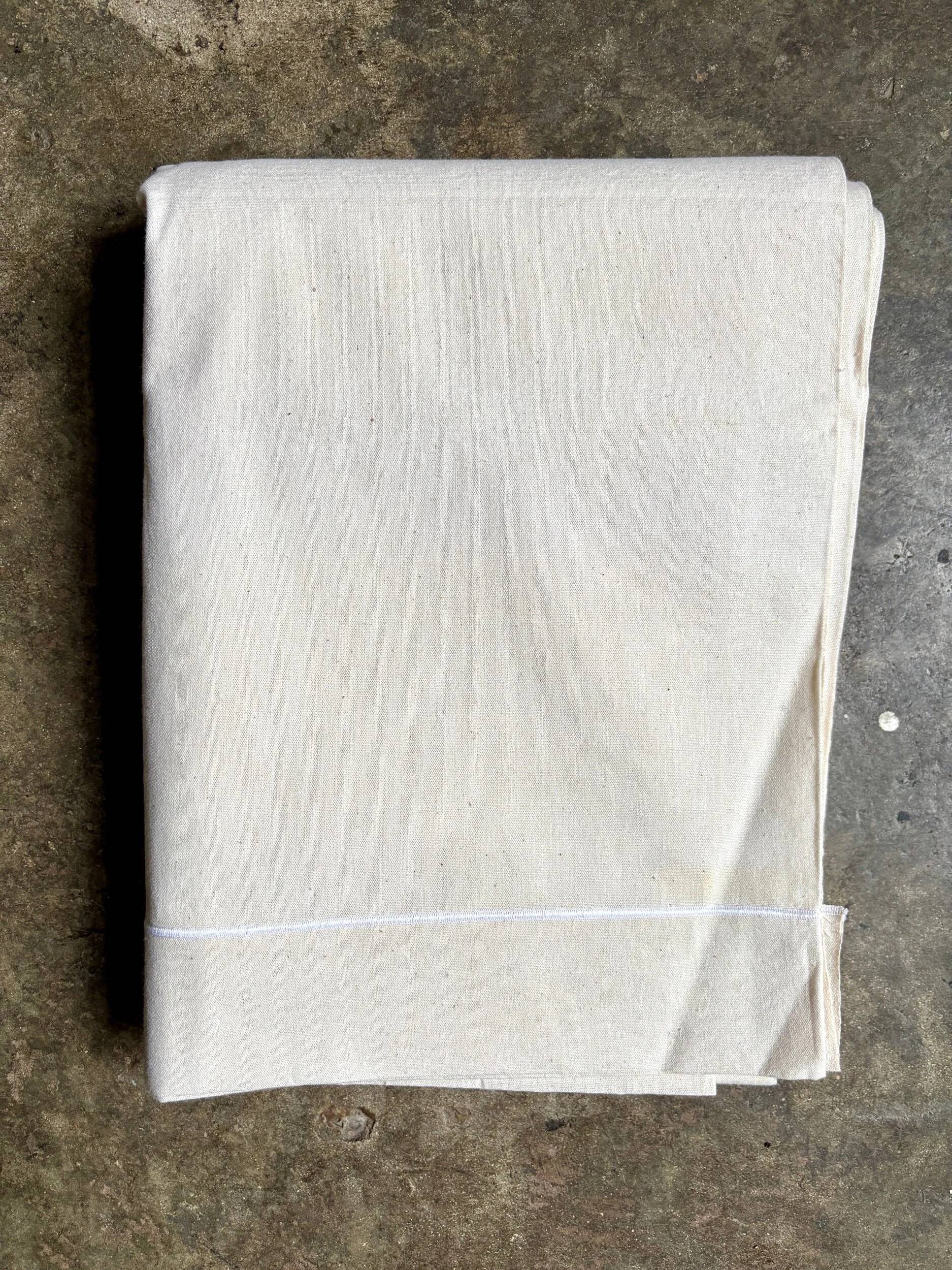 Beige linen sheet with hemstitching #11 ☐ 220 x 310 cm
