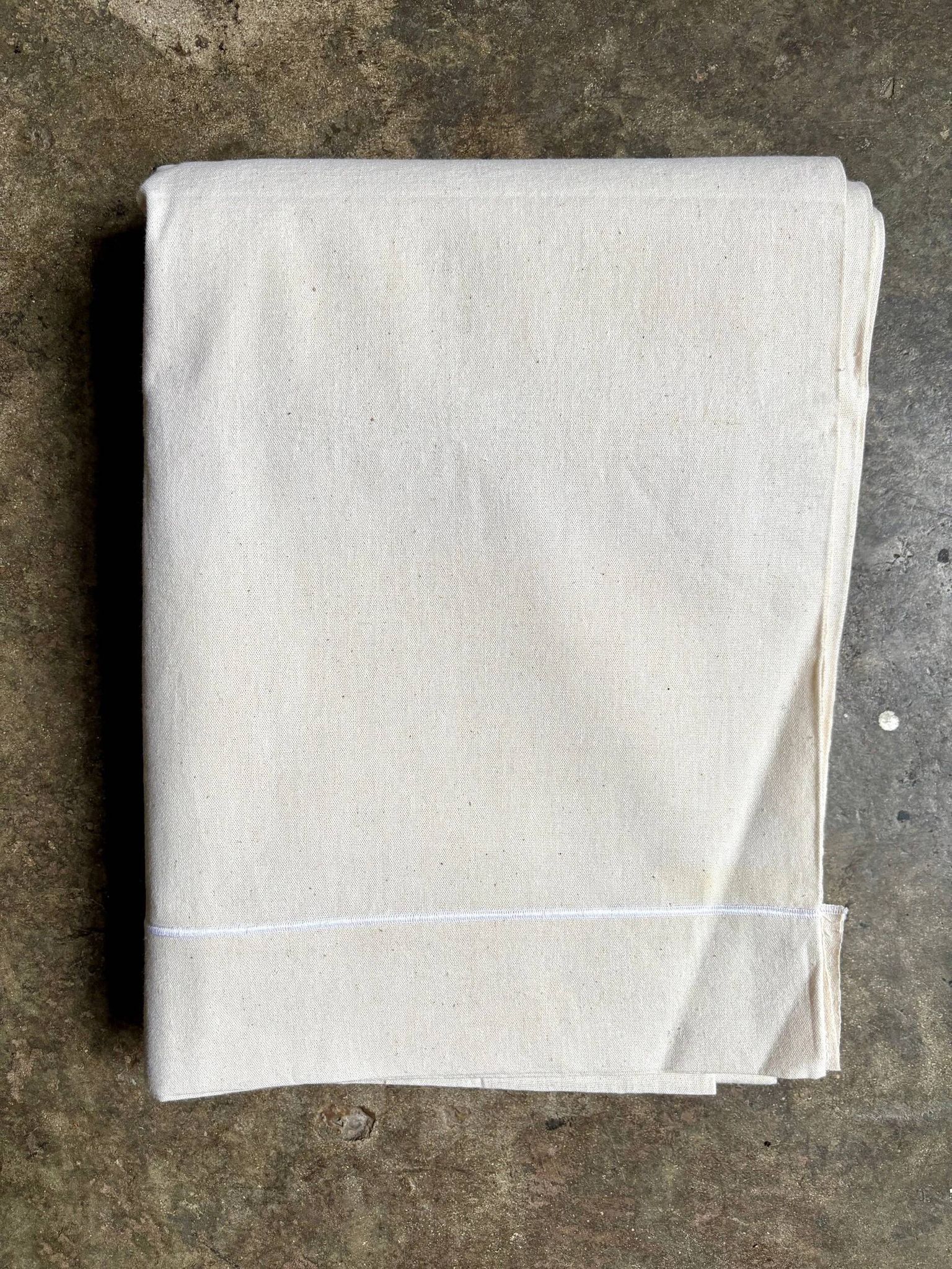 Beige linen sheet with hemstitching #11 ☐ 220 x 310 cm