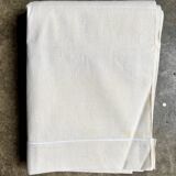 Beige linen sheet with hemstitching #11 ☐ 220 x 310 cm