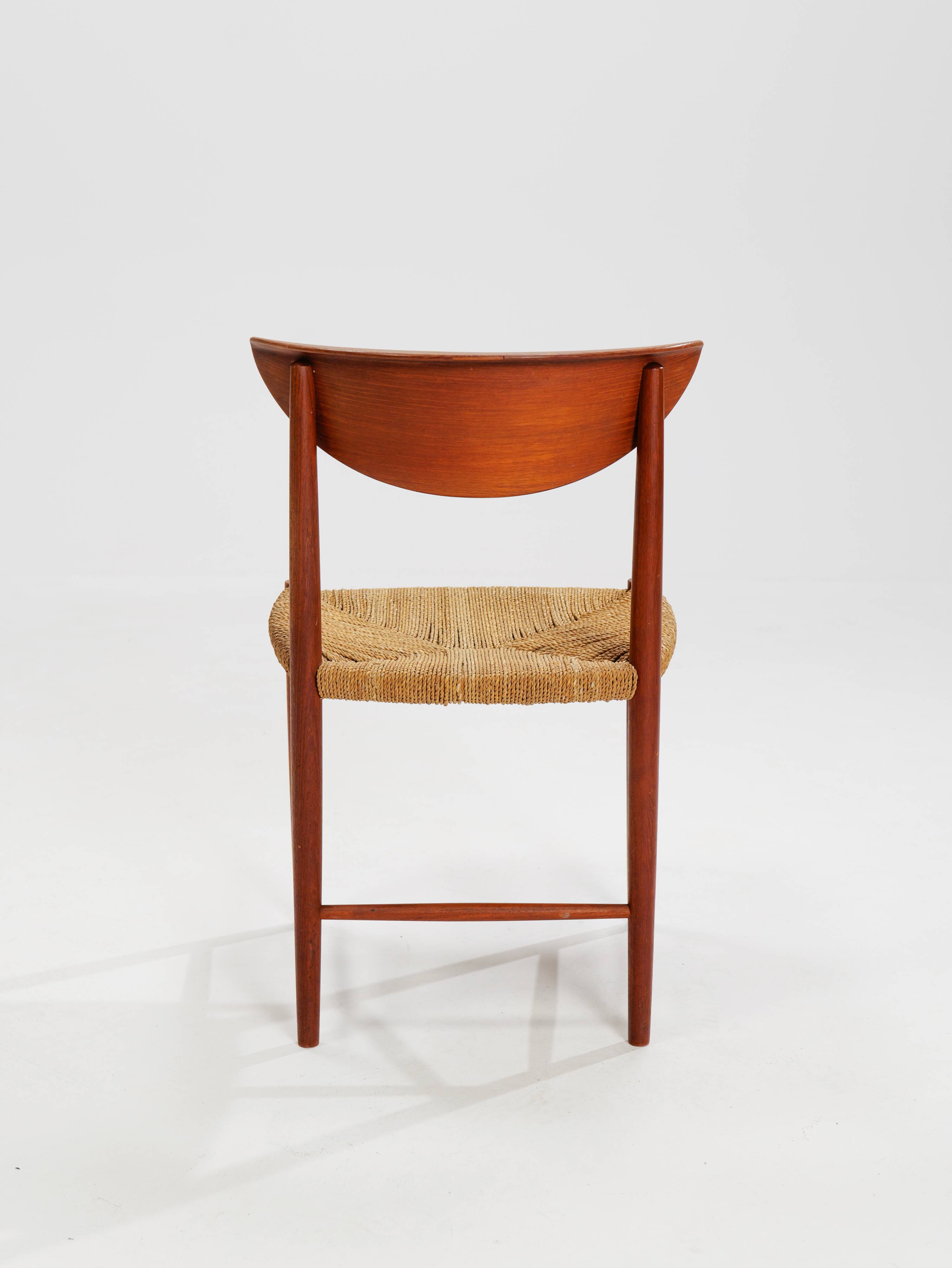 Model 316 dining chairs by Peter White & Orla Moelgard-Nielsen for Søborg Møbelfabrik, 1958, set of 6