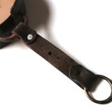 Round wrought iron metal mirror, 1950s