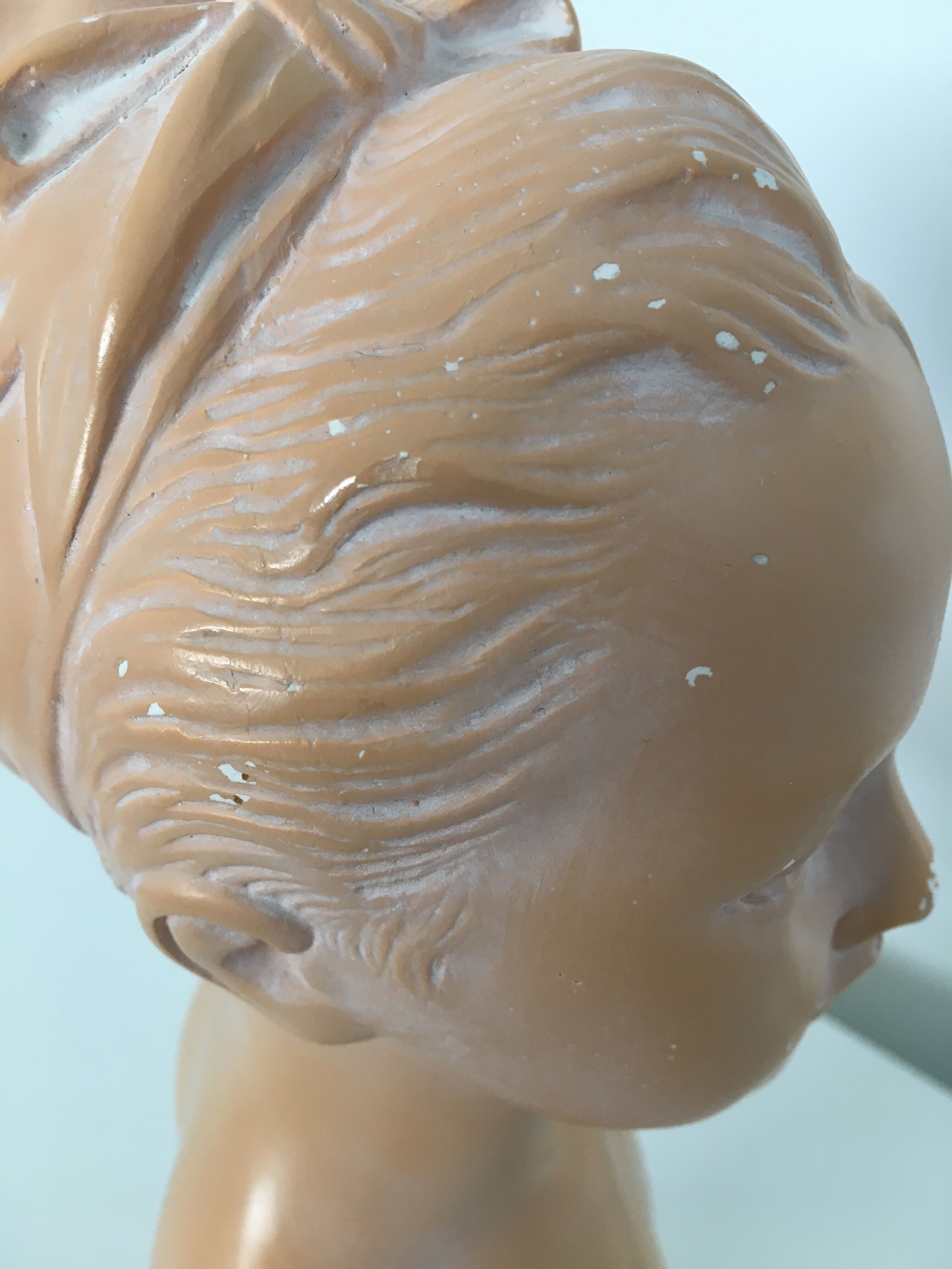 Bust plaster Louise Brongniart after Houdon