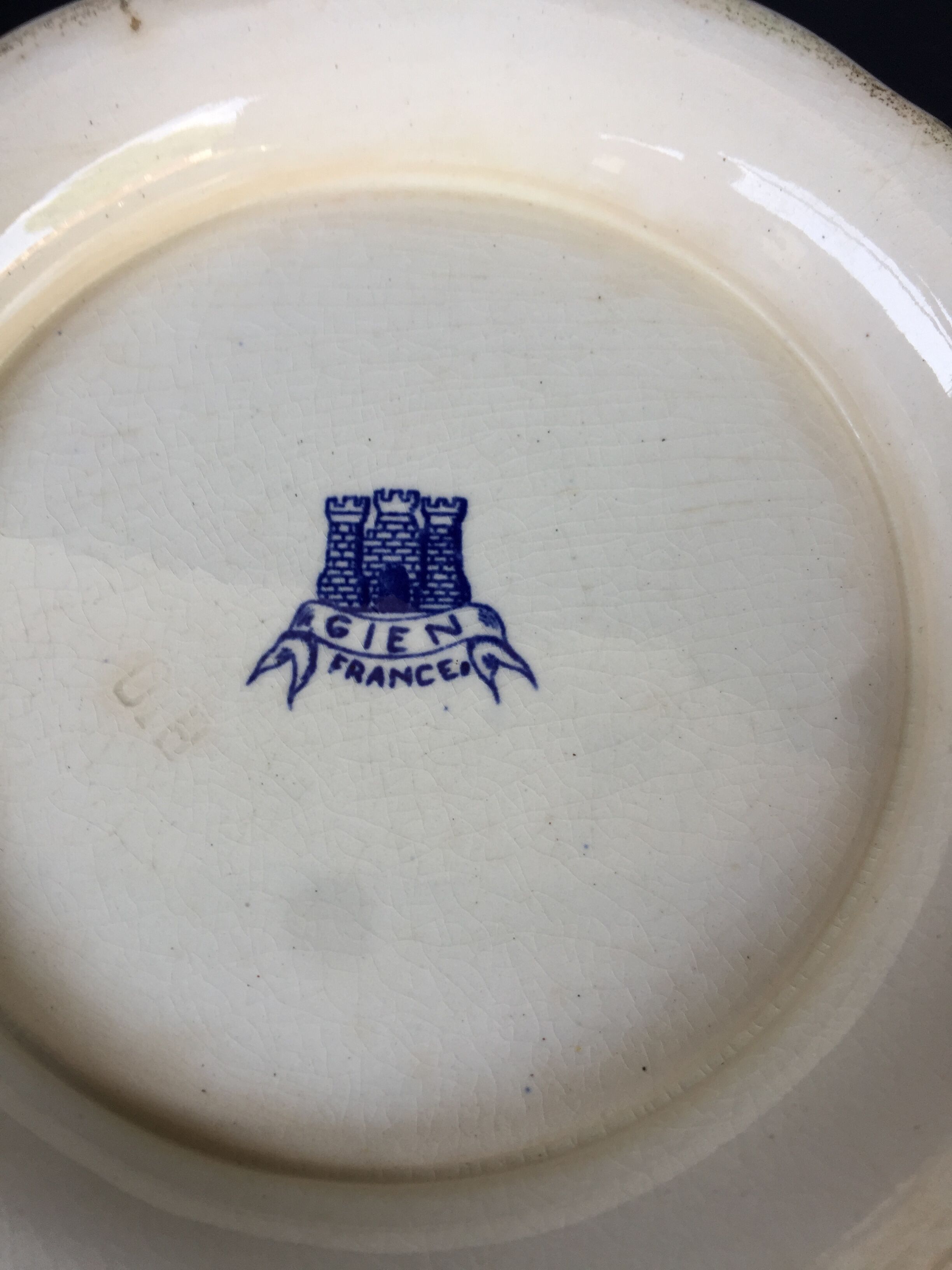 Soup bowl in Gien earthenware