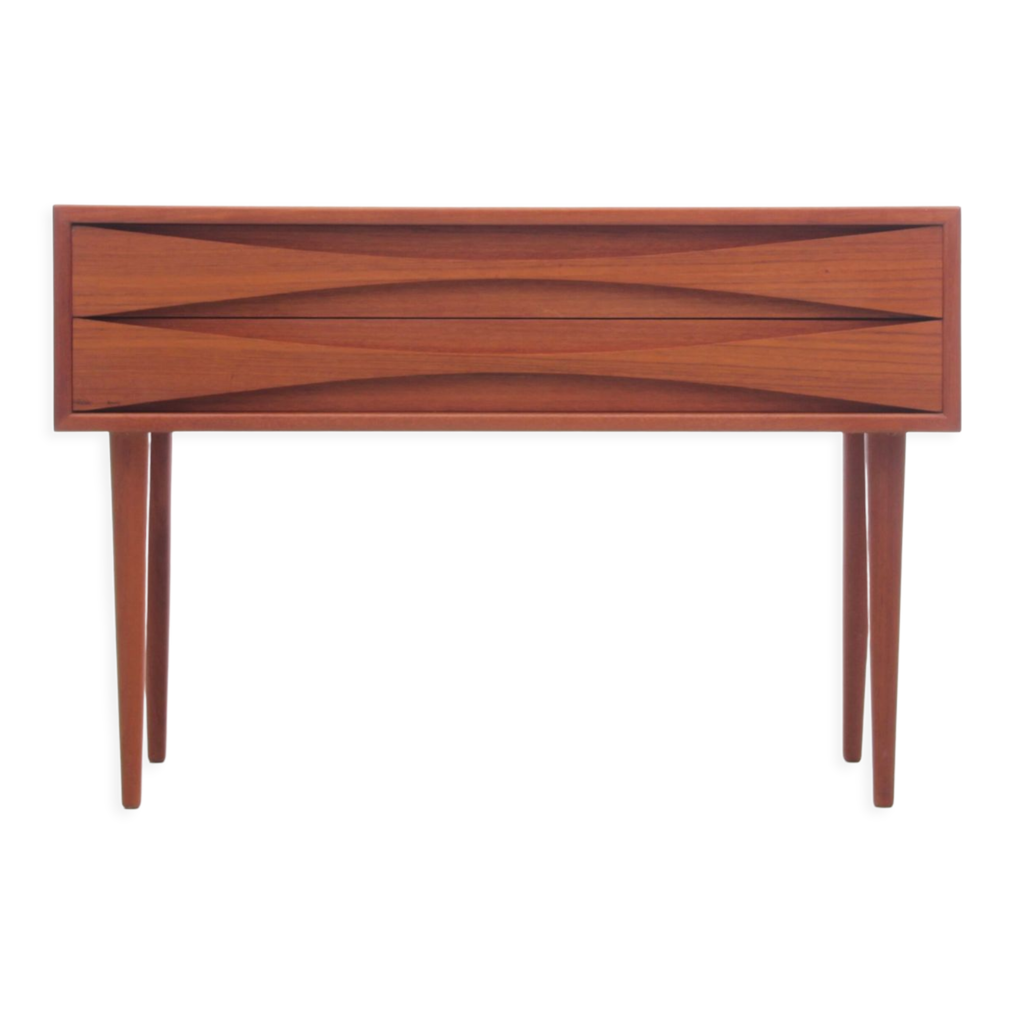 Scandinavian teak chest of drawers with 2 drawers