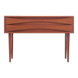 Commode scandinave en teck à 2 tiroirs