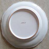 Decorative plate decorated "Birds of Moustiers" and small matching pot