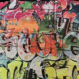 Street art noire chair