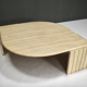 Travertine coffee table by Roche Bobois France 1970