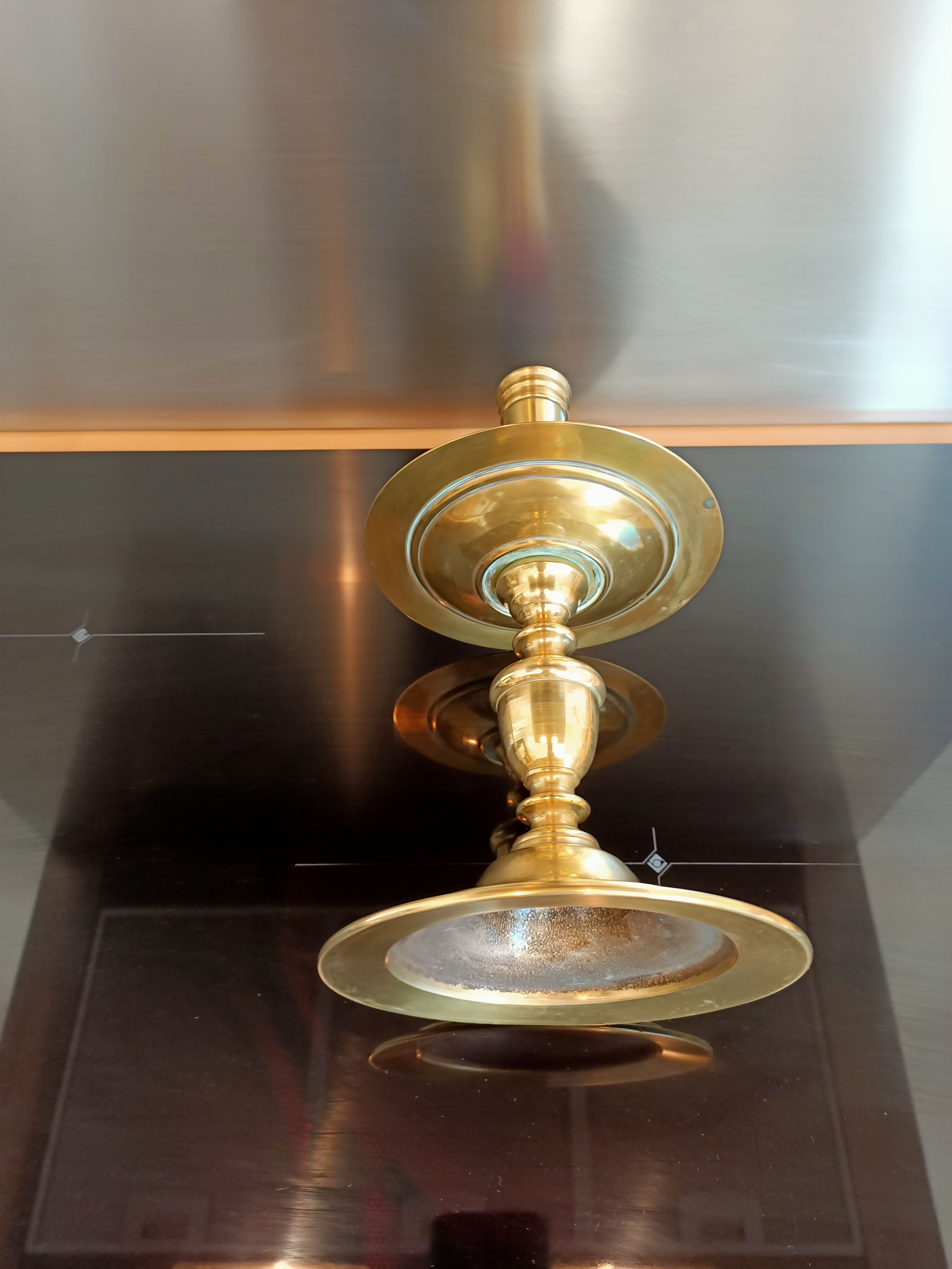 Antique bronze candle holder Heemkersk