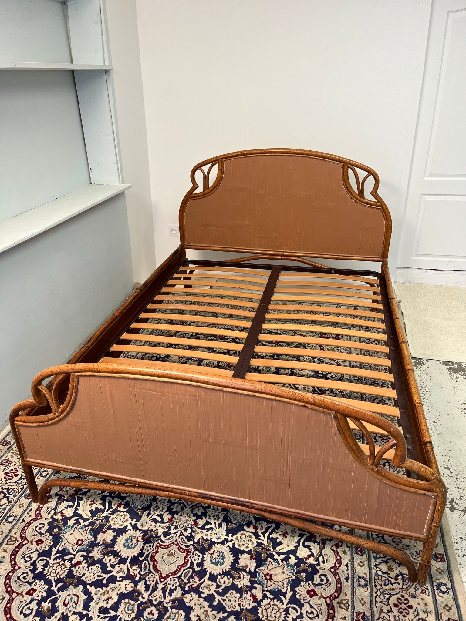 Rattan bed 50-60s