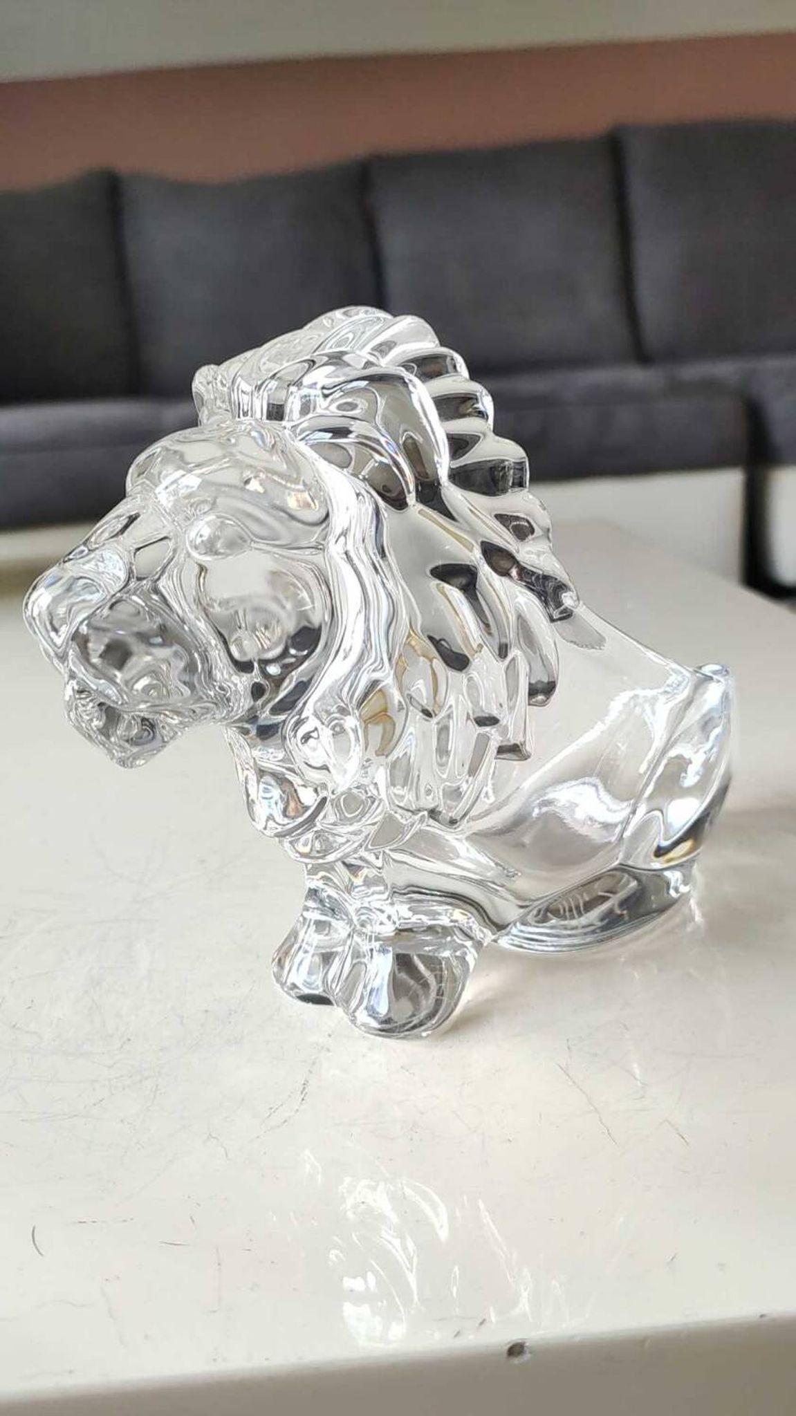 Lion effigy ashtray/Vannes Le Châtel/Art Vannes France