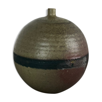 Original 1960 ceramic studio pottery vase by Piet Knepper for Mobach in the Netherlands