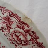Assiette plate en faïence Staffordshire Ridgway  Ironstone modèle  Clifton diam 25 cm