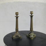 Pair of antique candle holders