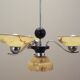 Glass chandelier, Danish design, 1970s, production: Denmark
