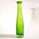 Vintage green bubble glass bottle vase - Biot glassware? – soliflore H27cm