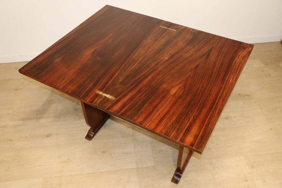 Art Deco "Portefeuille" table in rosewood - 1950