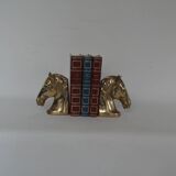 Brass horse bookends