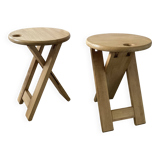 Pair of folding stools