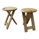 Pair of folding stools