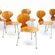 Six Ant Chairs in Teak by Arne Jacobsen for Fritz Hansen