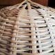 Rotin Lamp / Wicker Bedside Lamp / Mushroom-shaped Lamp / Bamboo / Vintage 1960 / Mid-Century