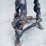 Handmade Vinewood and Oak Bar Stool, 1950s