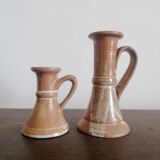 Stoneware candle holders