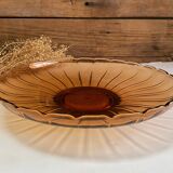 Amber glass plate