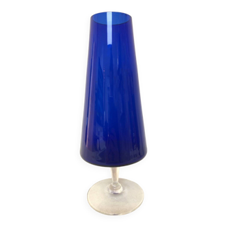 Coupe bleue verre Murano, 1970